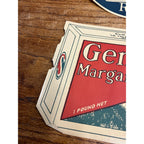 Vintage 1920s Gem Nut Margarine General Store Advertising Window Signs Paper