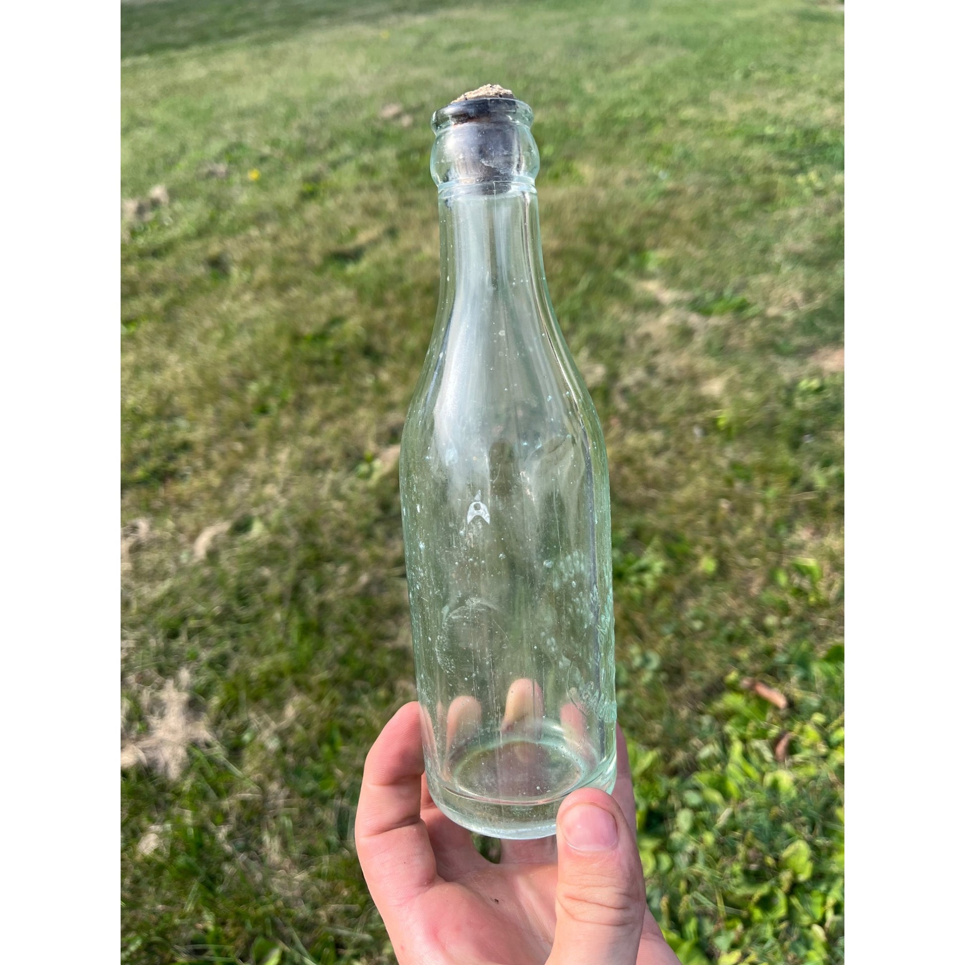 Vintage Wm. Warden Embossed Soda Bottle 7oz Campbellsport Wisconsin Wis WI