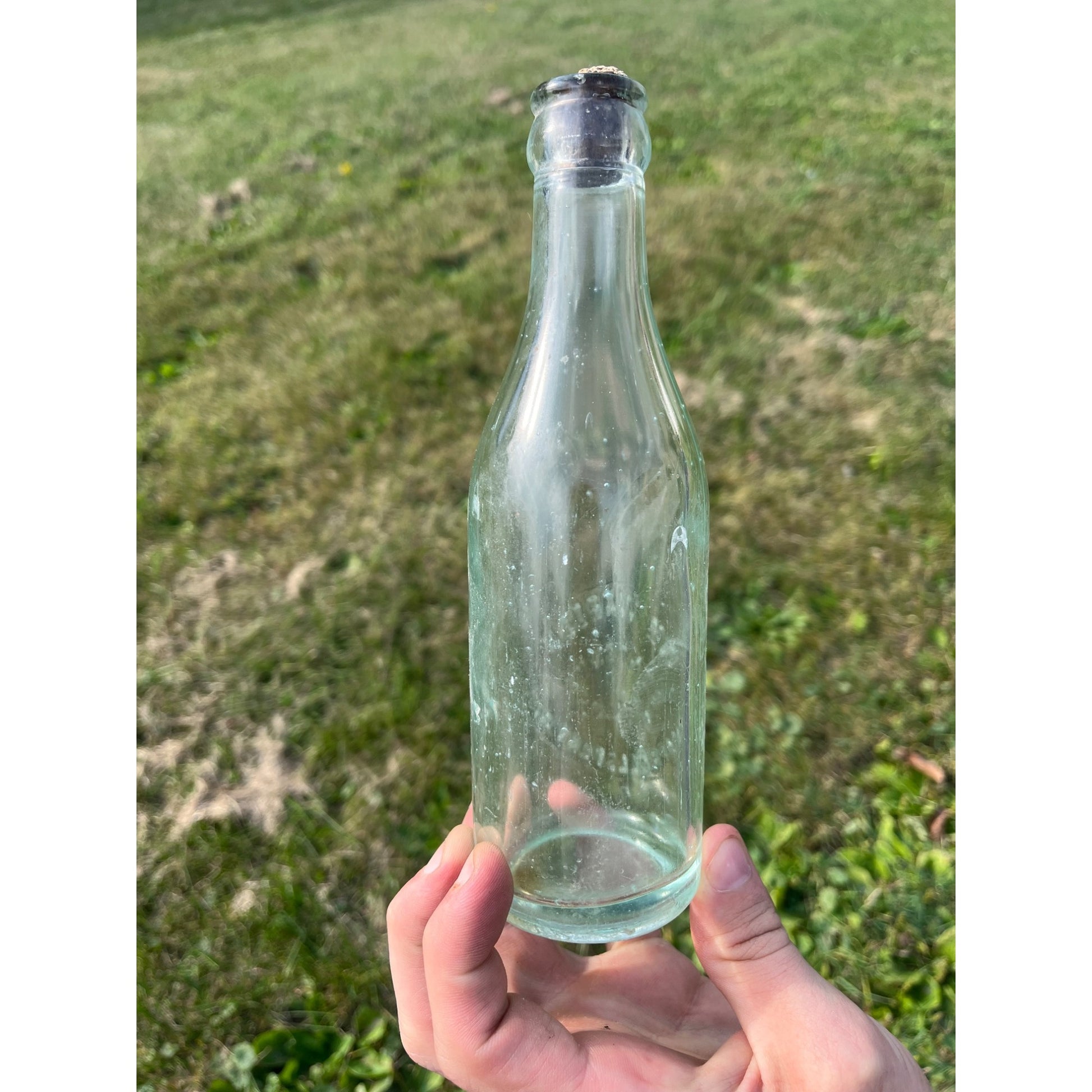 Vintage Wm. Warden Embossed Soda Bottle 7oz Campbellsport Wisconsin Wis WI