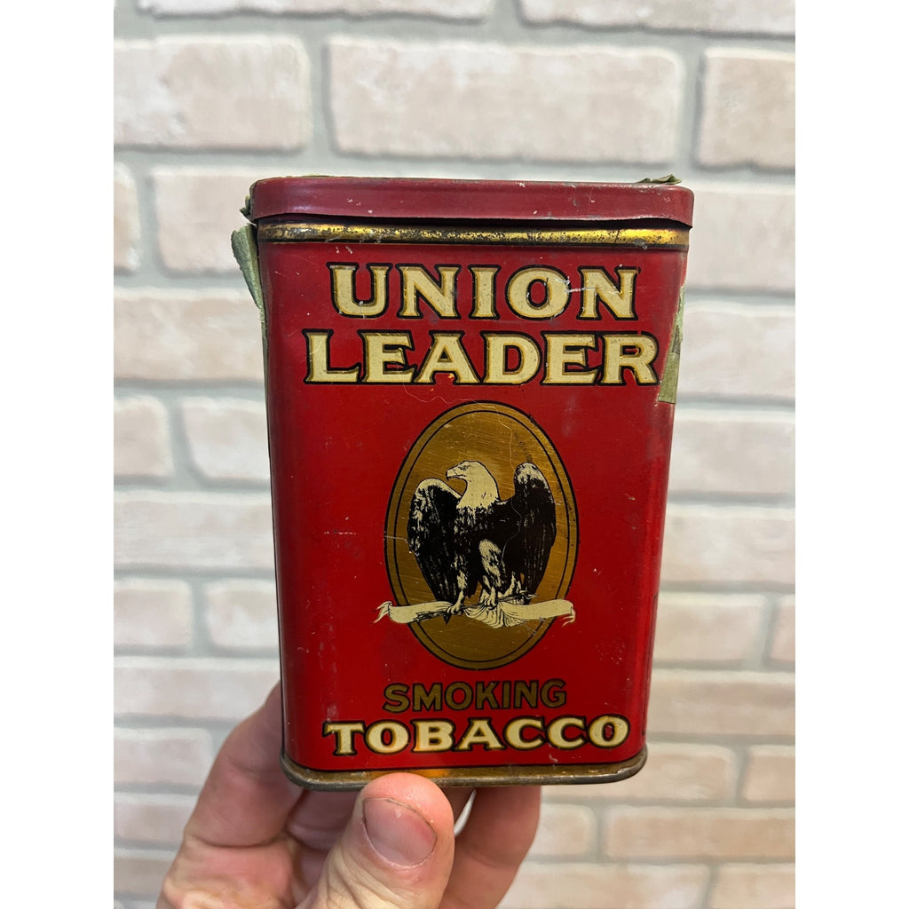 Vintage Union Leader Eagle Smoking Mixtures Tobacco Tin Can Empty