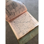 RARE Antique c1915 Wisconsin County Plat Map Hanging Commercial Use