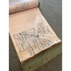 RARE Antique c1915 Wisconsin County Plat Map Hanging Commercial Use