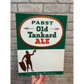 Vintage Pabst Old Tankard Ale Advertising Bar Backbar Easelback Sign Milwaukee
