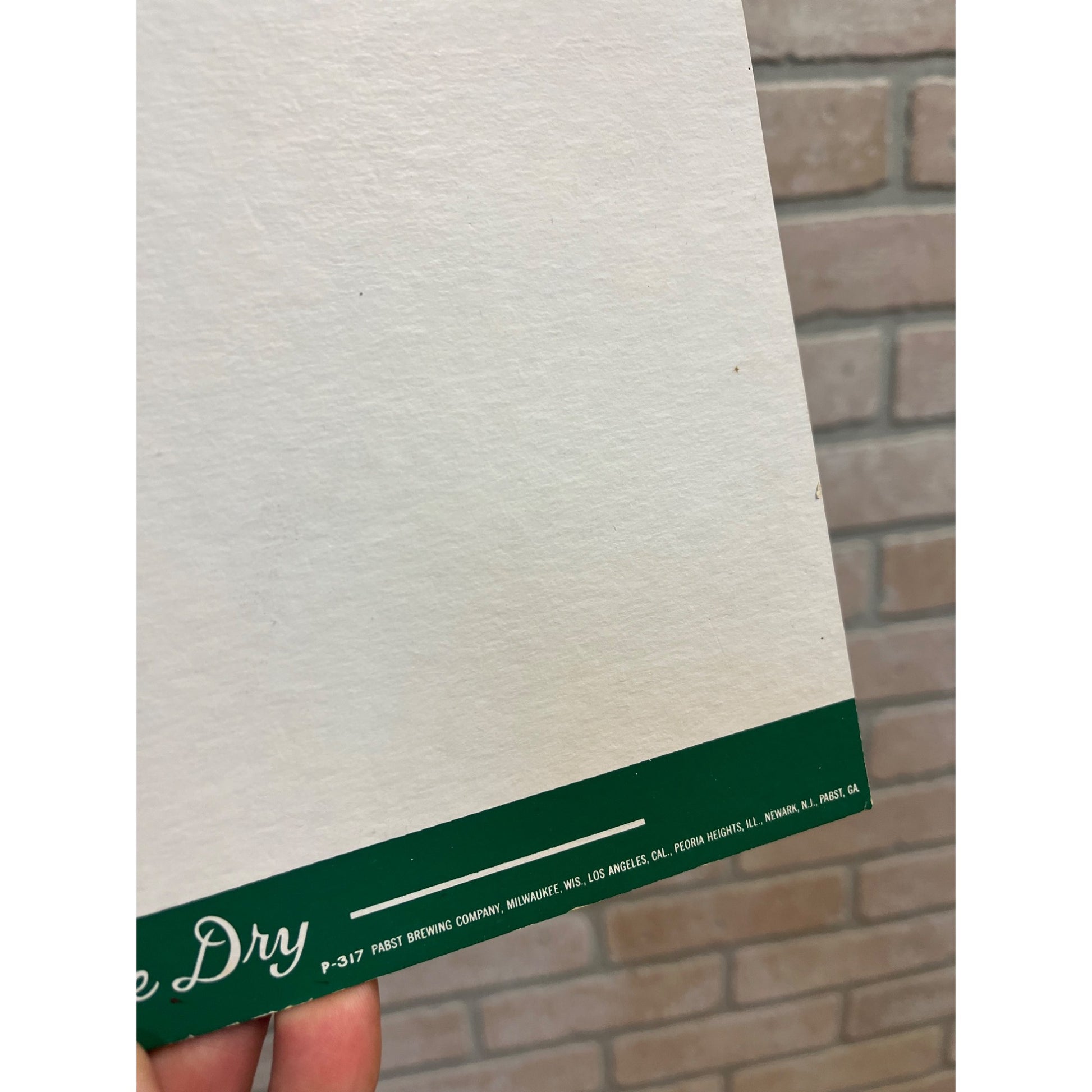 Vintage Pabst Old Tankard Ale Advertising Bar Backbar Easelback Sign Milwaukee