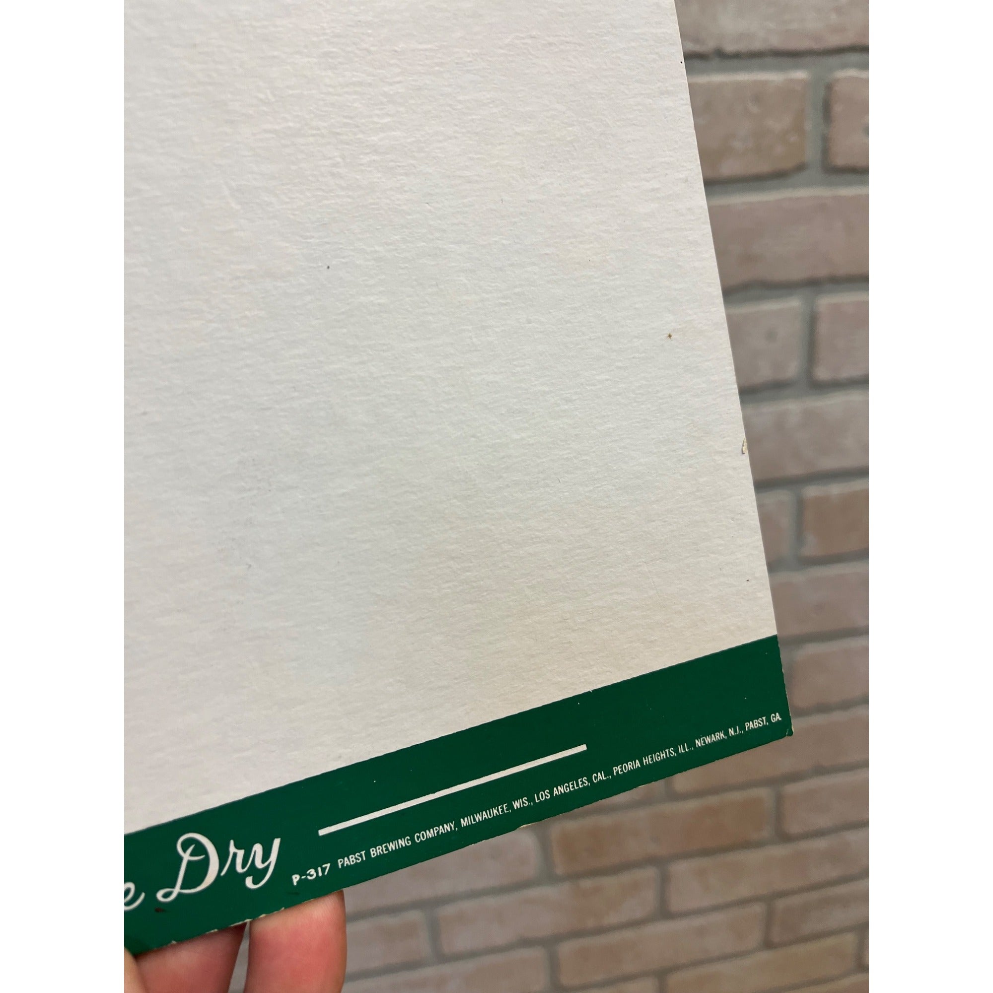 Vintage Pabst Old Tankard Ale Advertising Bar Backbar Easelback Sign Milwaukee