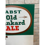 Vintage Pabst Old Tankard Ale Advertising Bar Backbar Easelback Sign Milwaukee