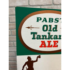 Vintage Pabst Old Tankard Ale Advertising Bar Backbar Easelback Sign Milwaukee