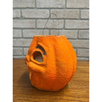 Vintage Halloween LARGE 8" Jack O' Lantern Paper Mache Pulp JOL