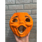 Vintage Halloween LARGE 8" Jack O' Lantern Paper Mache Pulp JOL