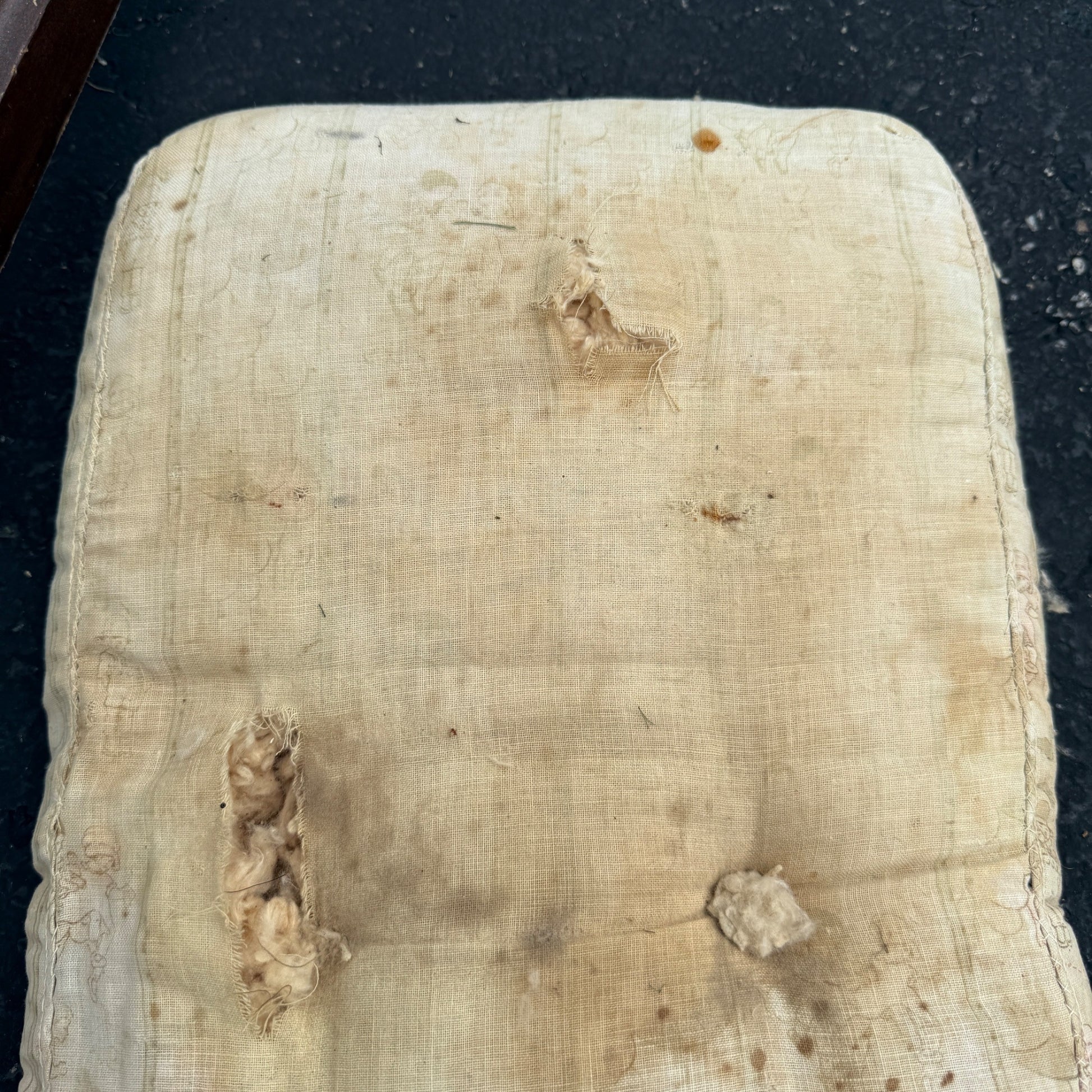 Antique 1900s Victorian Eastlake Doll Bed Wooden Furniture 20" Long