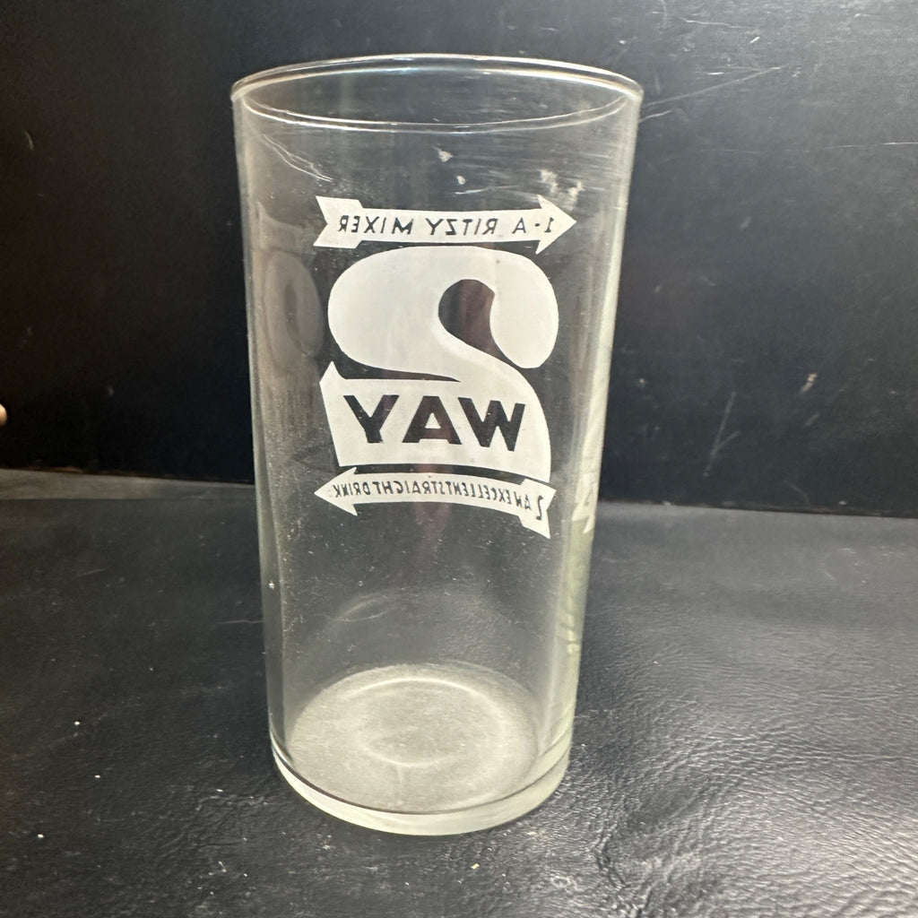 Vintage 2 Way Cola Ritzy Mixer Soda Fountain Glass 4-3/4"