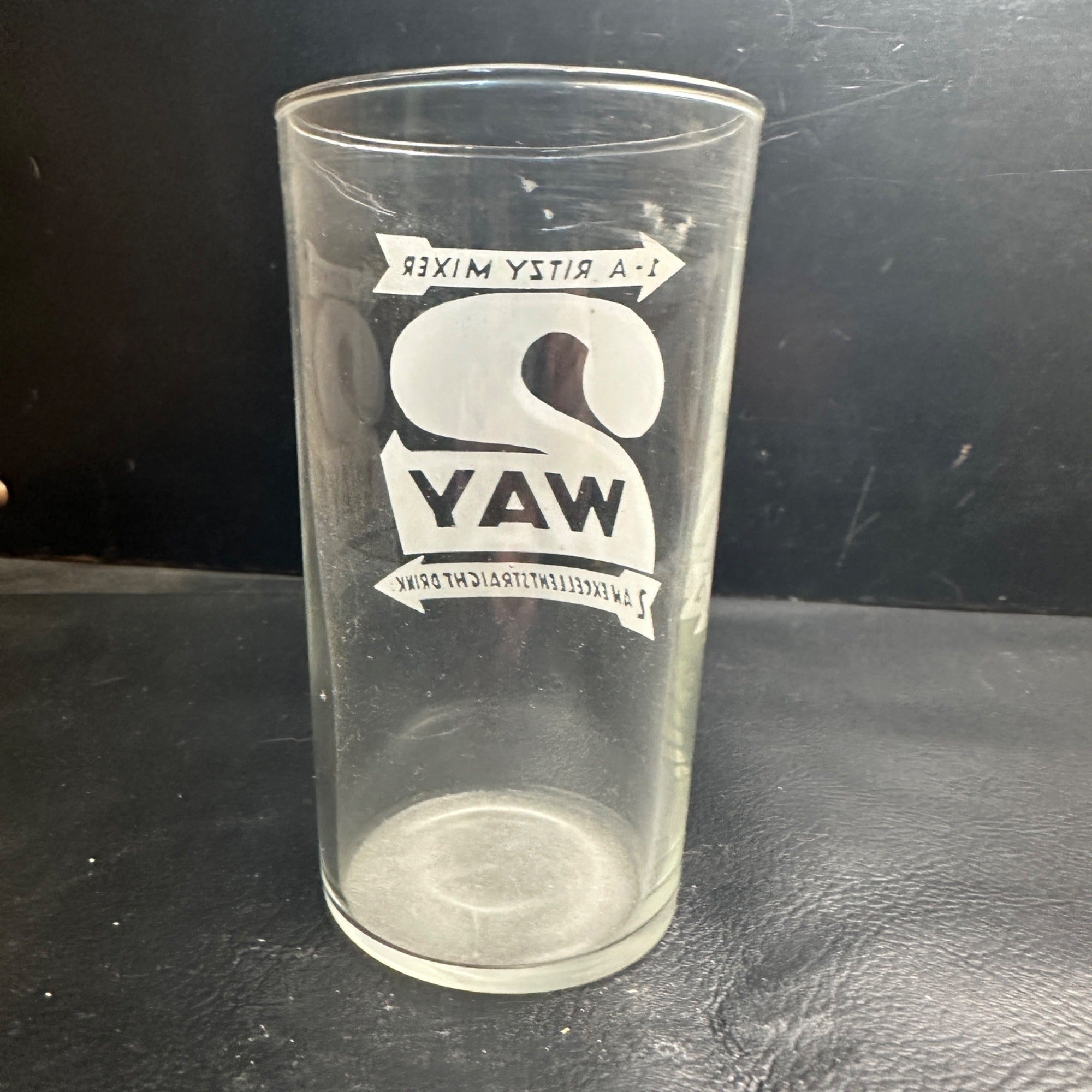 Vintage 2 Way Cola Ritzy Mixer Soda Fountain Glass 4-3/4"