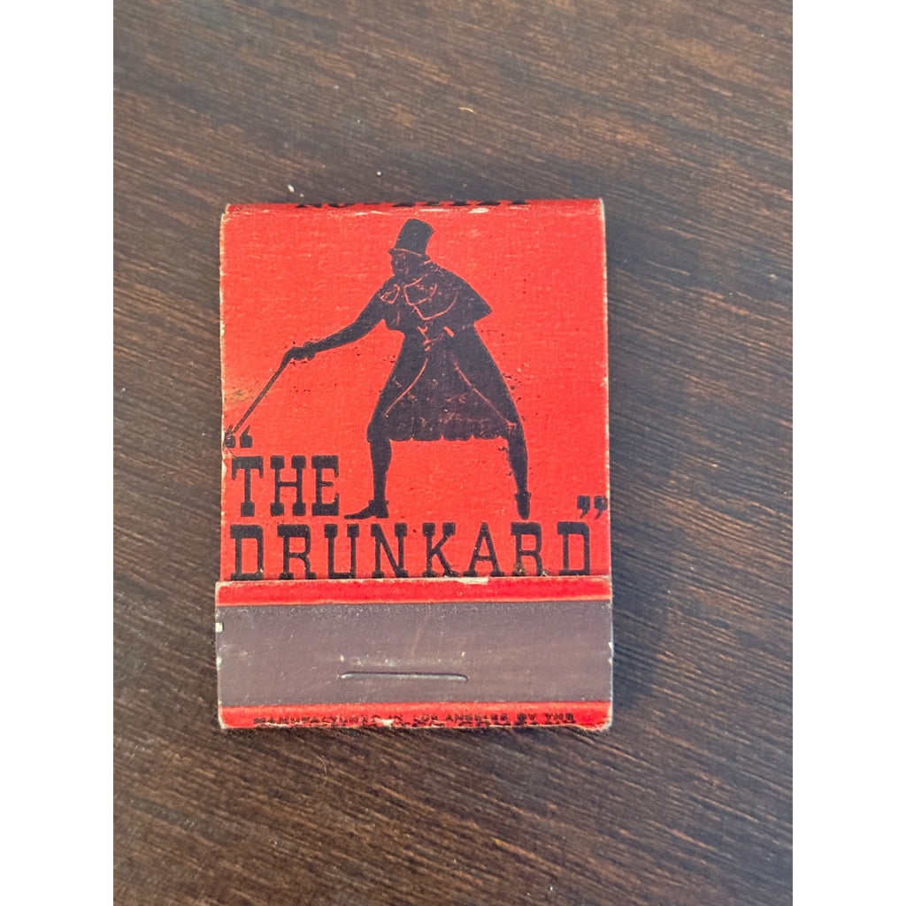 Vintage Drunkard Theatre Mart Hollywood 7th Year UNSTRUCK Matchbook FULL
