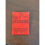 Vintage Drunkard Theatre Mart Hollywood 7th Year UNSTRUCK Matchbook FULL