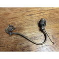 Antique Bridge Arm Floor Lamp Part Titling Socket Head Ornate Victorian 13"