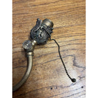 Antique Bridge Arm Floor Lamp Part Titling Socket Head Ornate Victorian 13"
