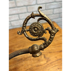 Antique Bridge Arm Floor Lamp Part Titling Socket Head Ornate Victorian 13"