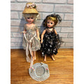 Vintage Miss Revlon Ideal Toy Co. Lot (2) Dolls Blonde 18" Black Dress Summer Floral Dress
