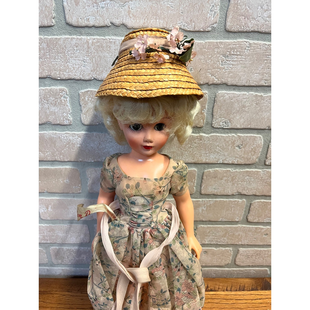 Vintage Miss Revlon Ideal Toy Co. Lot (2) Dolls Blonde 18" Black Dress Summer Floral Dress