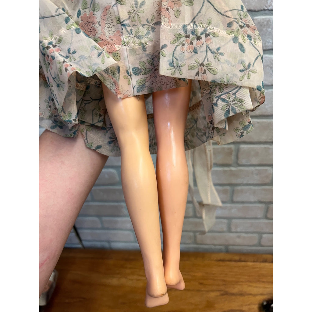 Vintage Miss Revlon Ideal Toy Co. Lot (2) Dolls Blonde 18" Black Dress Summer Floral Dress