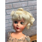 Vintage Miss Revlon Ideal Toy Co. Lot (2) Dolls Blonde 18" Black Dress Summer Floral Dress