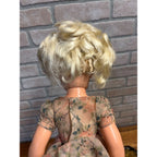 Vintage Miss Revlon Ideal Toy Co. Lot (2) Dolls Blonde 18" Black Dress Summer Floral Dress