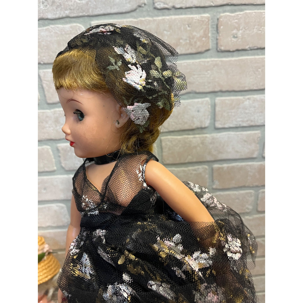 Vintage Miss Revlon Ideal Toy Co. Lot (2) Dolls Blonde 18" Black Dress Summer Floral Dress
