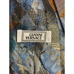 Vintage Gianni Versace Abstract Birds Men's Silk Neck Tie - Genuine 1980s-90s
