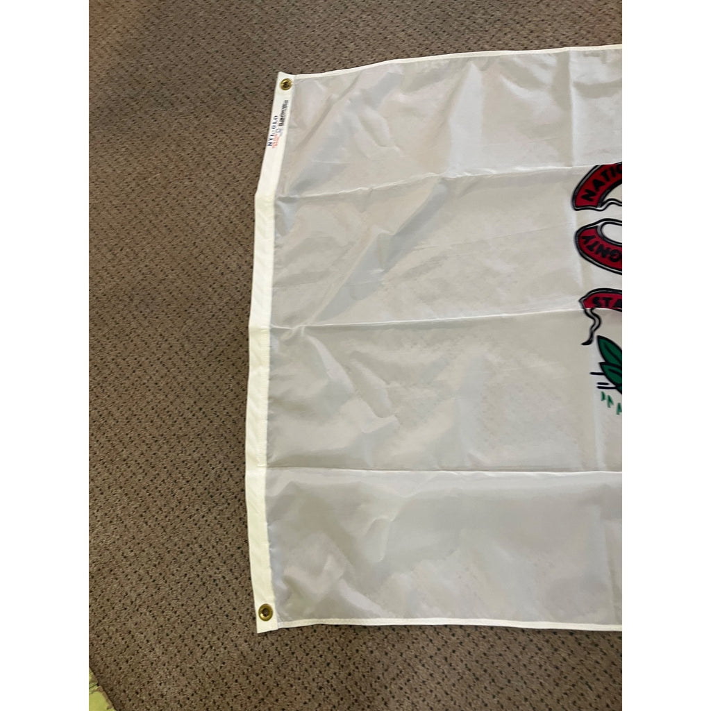 Vintage Annin NYL-GLO ILLINOIS FLAG 3x5' 100% polyester BALD EAGLE 1868 1818