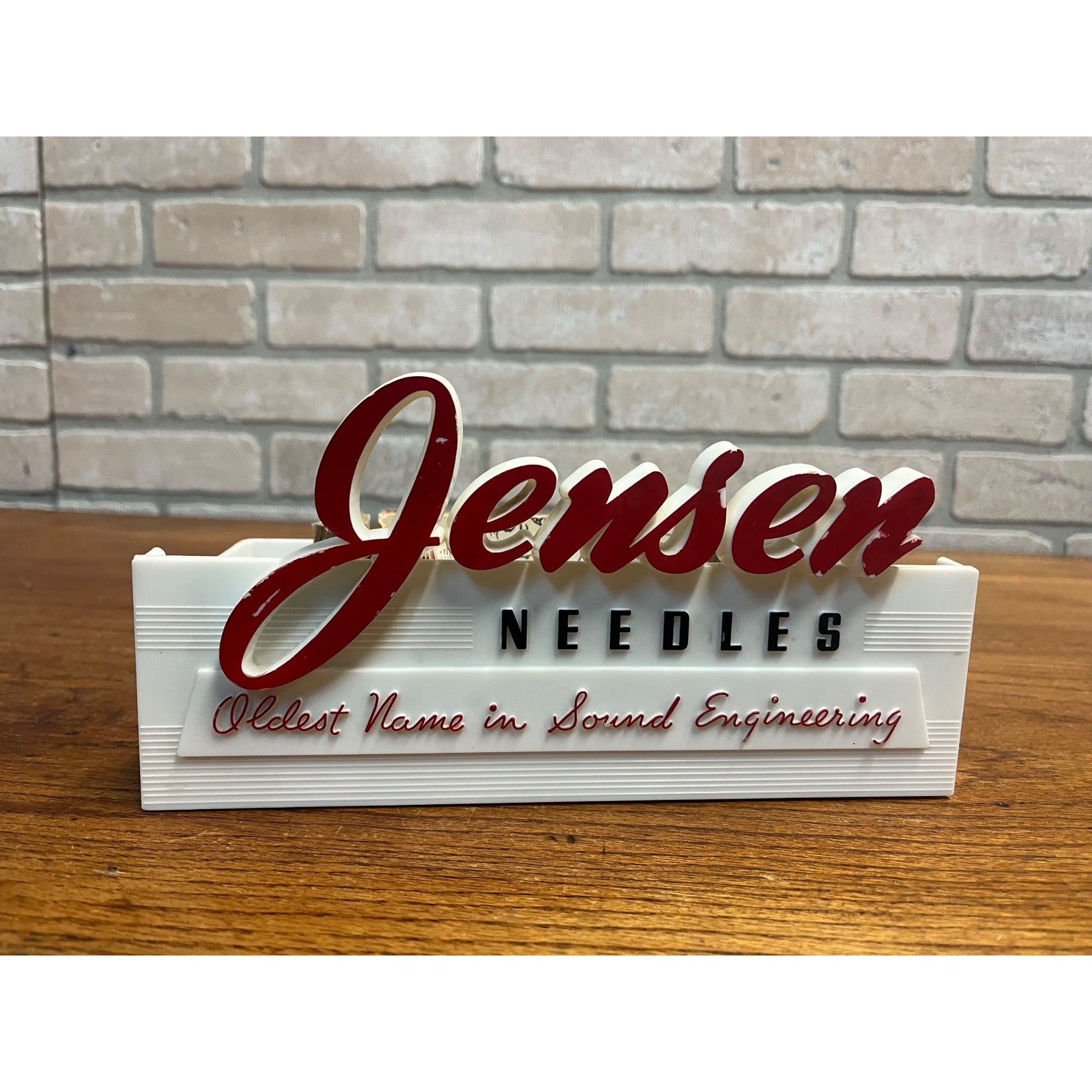 Vintage Jensen Audio Needles Countertop Advertising Store Display + NOS Needles