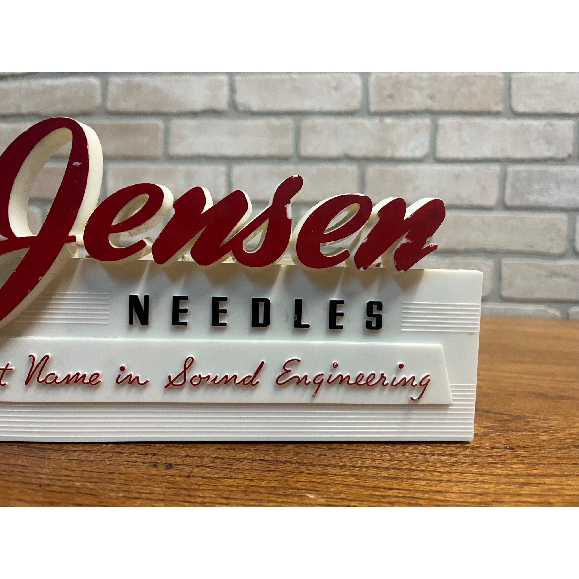 Vintage Jensen Audio Needles Countertop Advertising Store Display + NOS Needles