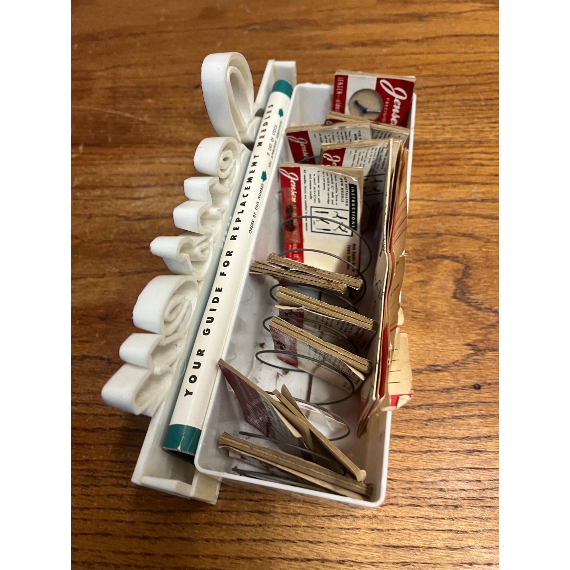 Vintage Jensen Audio Needles Countertop Advertising Store Display + NOS Needles