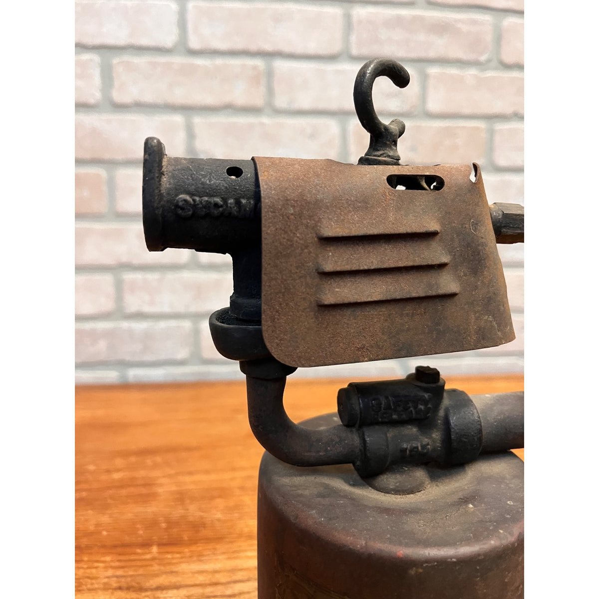 Vintage Copper Blow Torch HL Turner Brass Works Sycamore IL Industrial Steampunk
