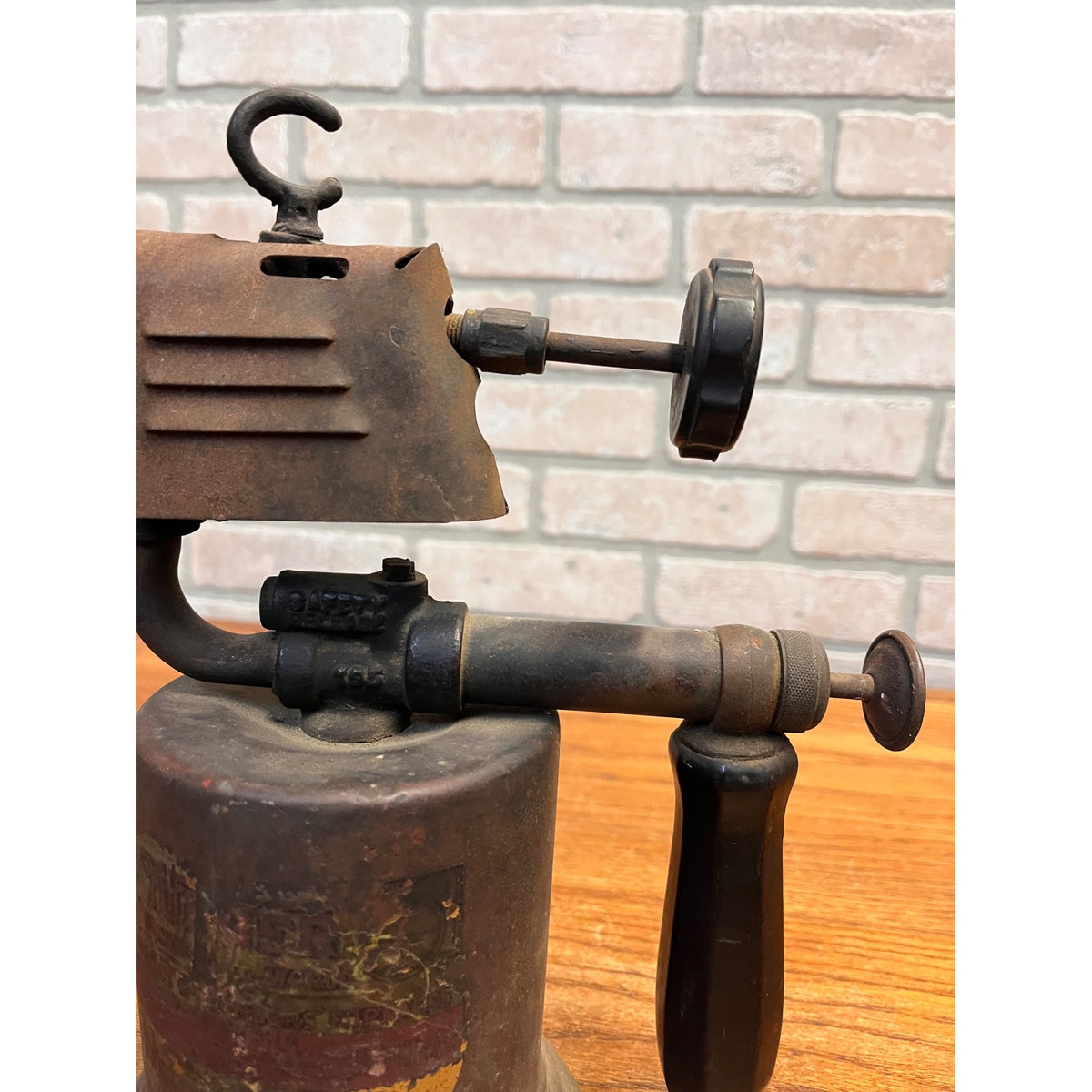 Vintage Copper Blow Torch HL Turner Brass Works Sycamore IL Industrial Steampunk