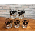 1950s Stan Musial Biggies Drinking Glasses St Louis Cardinals Set (5) Restaurant