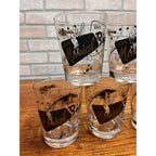 1950s Stan Musial Biggies Drinking Glasses St Louis Cardinals Set (5) Restaurant