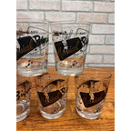 1950s Stan Musial Biggies Drinking Glasses St Louis Cardinals Set (5) Restaurant