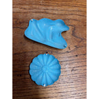 Vintage Ohio Art Tin Litho Toy Beach Set Sand Sifter + Frog & Beach Ball Mold
