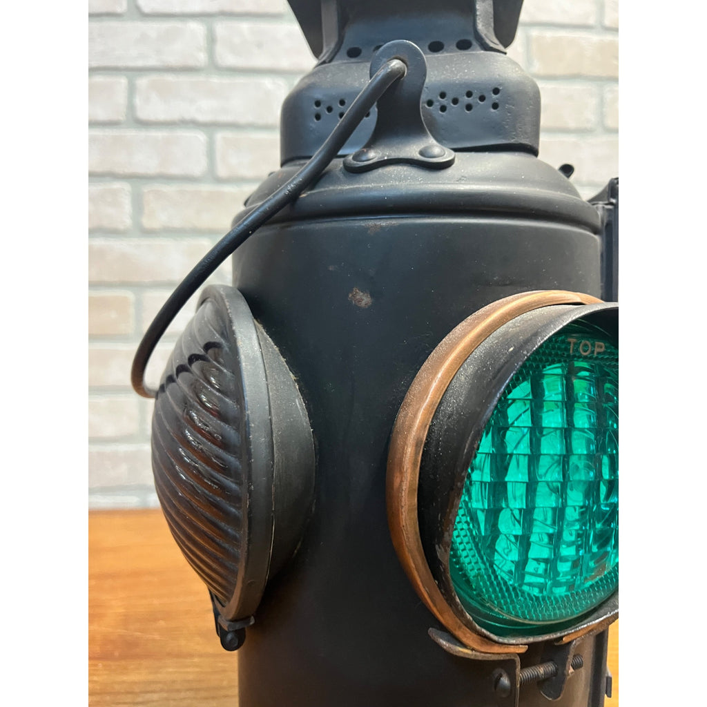 Original New York Central Adlake Non-Sweating Railroad Caboose Lantern 4-Way