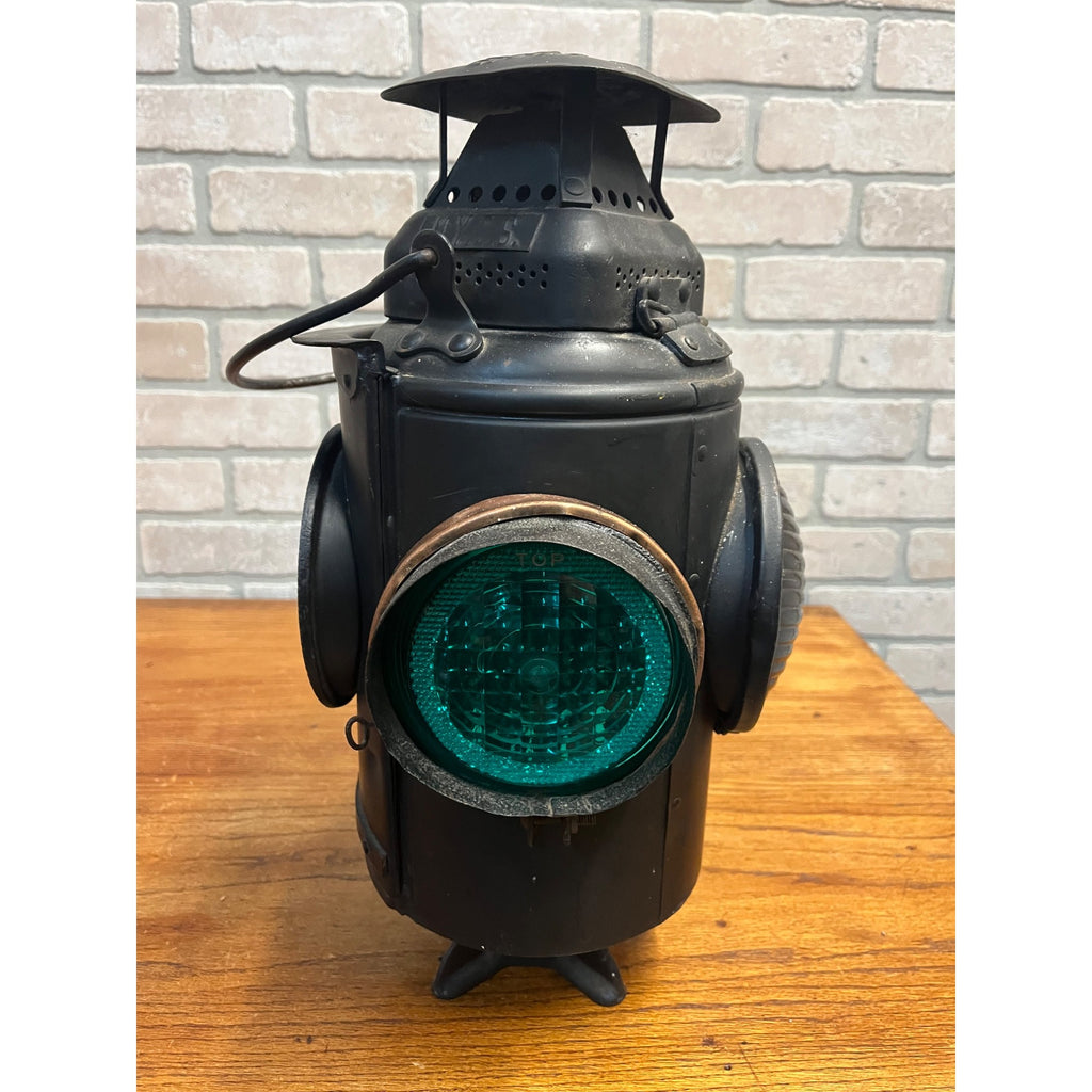 Original New York Central Adlake Non-Sweating Railroad Caboose Lantern 4-Way