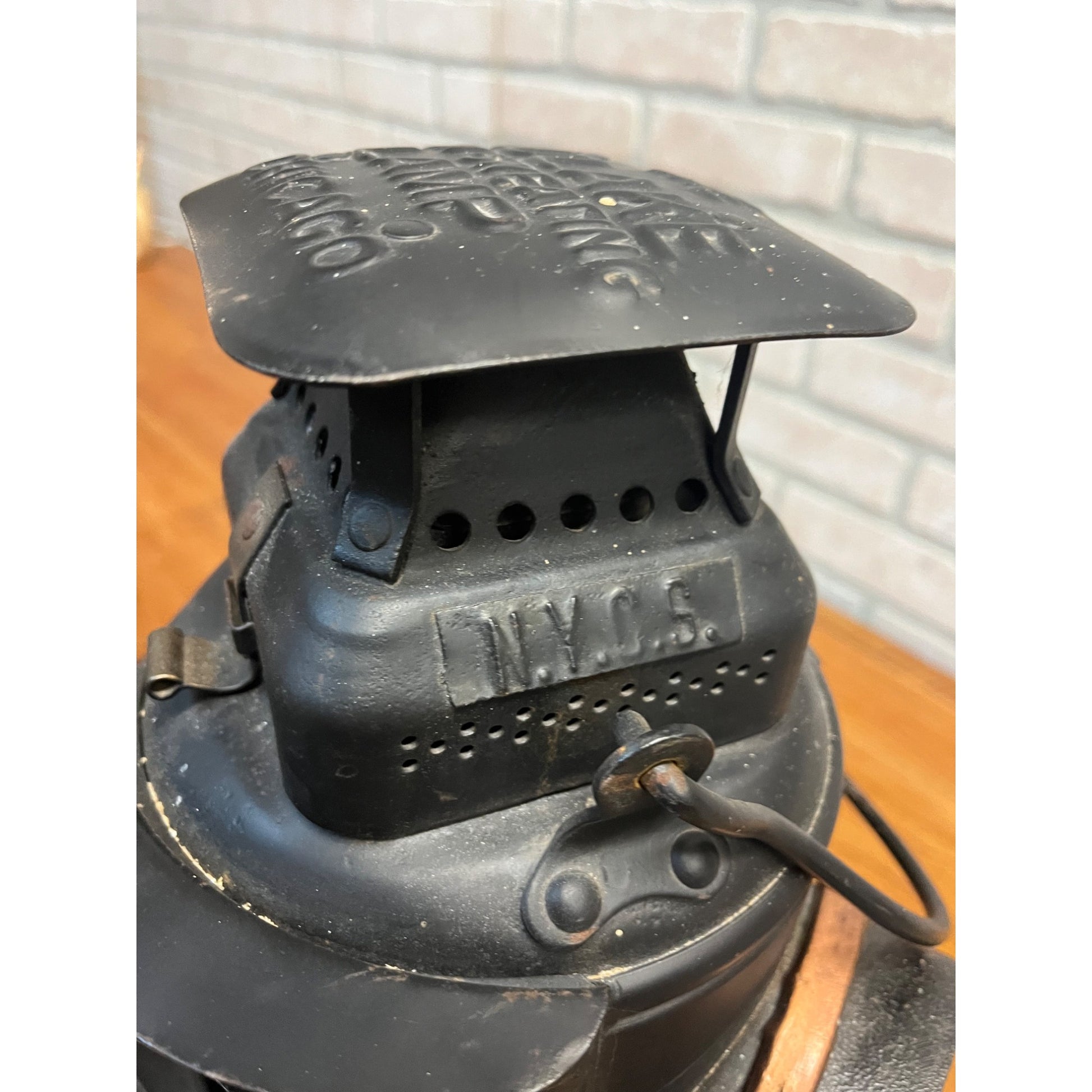 Original New York Central Adlake Non-Sweating Railroad Caboose Lantern 4-Way