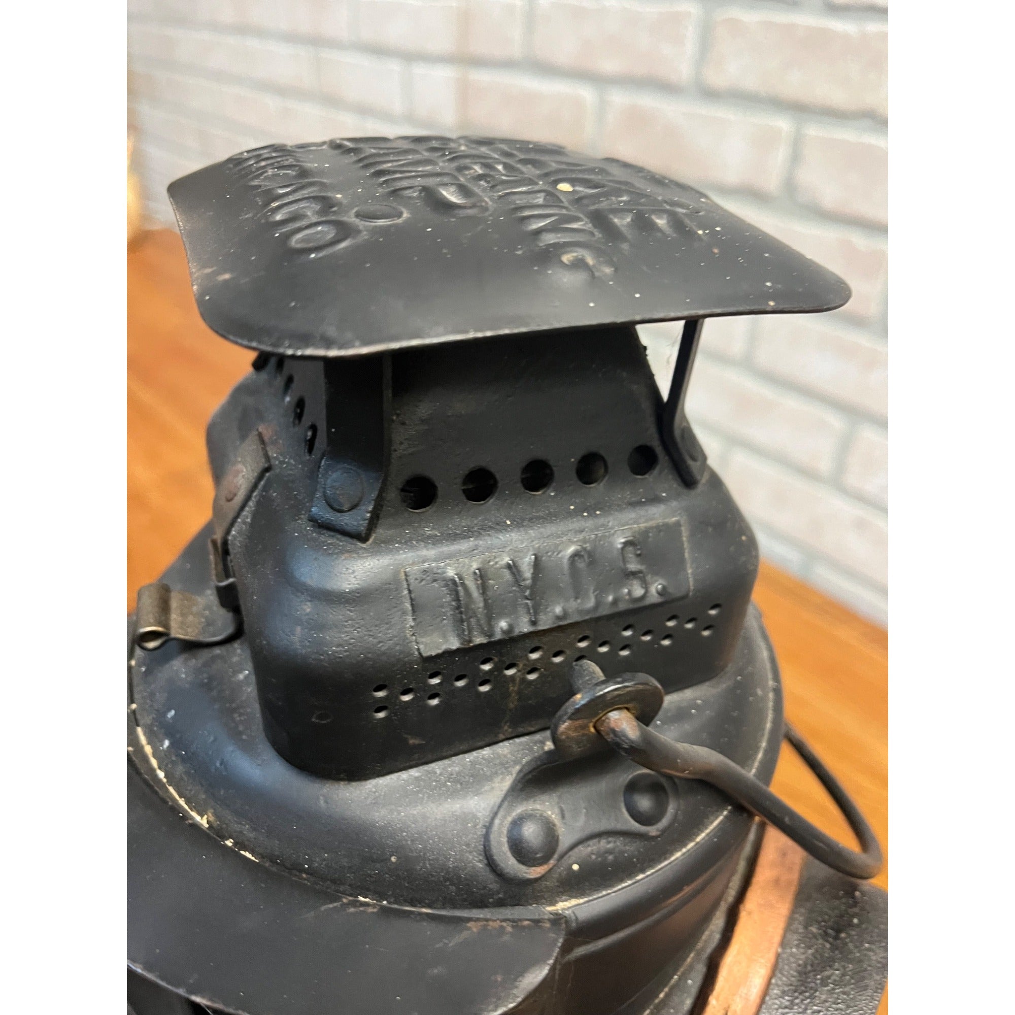 Original New York Central Adlake Non-Sweating Railroad Caboose Lantern 4-Way