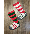 Vintage 1980s Sneakers Mid-Century Felt Christmas Stockings  Mom & Dad