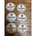 Vintage Fox Head 400 Beer Waukesha Wisconsin Bar Coasters Set