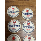 Vintage Fox Head 400 Beer Waukesha Wisconsin Bar Coasters Set