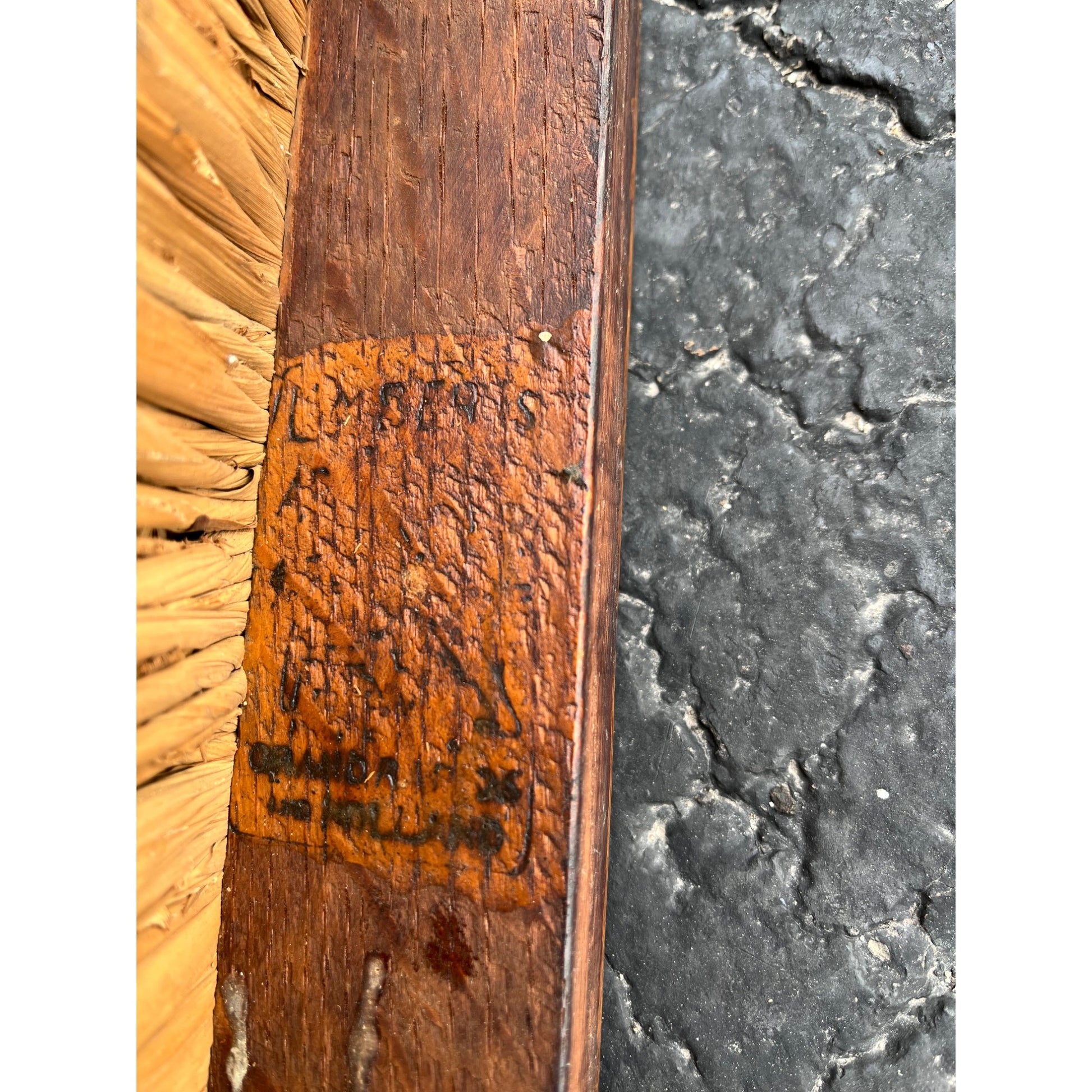Original Limbert Co. Arts and Crafts Mission Oak Rush Side Chair
