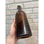 Pre-Pro Richter Brewing Co. Escanaba Michigan Amber Beer Bottle Quart MI