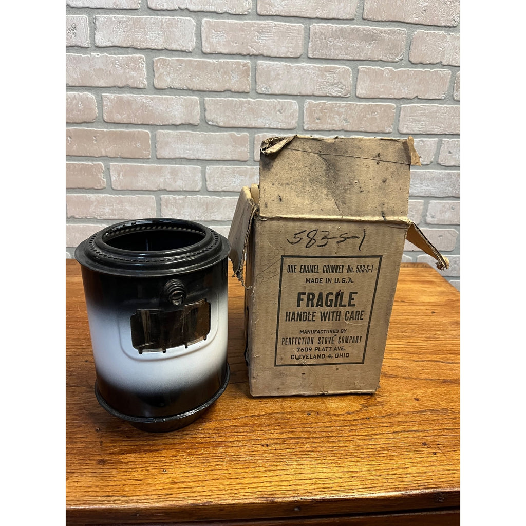 Vintage NOS Perfection Stove Enamel Chimney No 583-S-1 Original Box Part