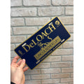 Vintage DeLoach Lincoln Mercury Dealer Booser Plastic License Plate Tuscaloosa AL