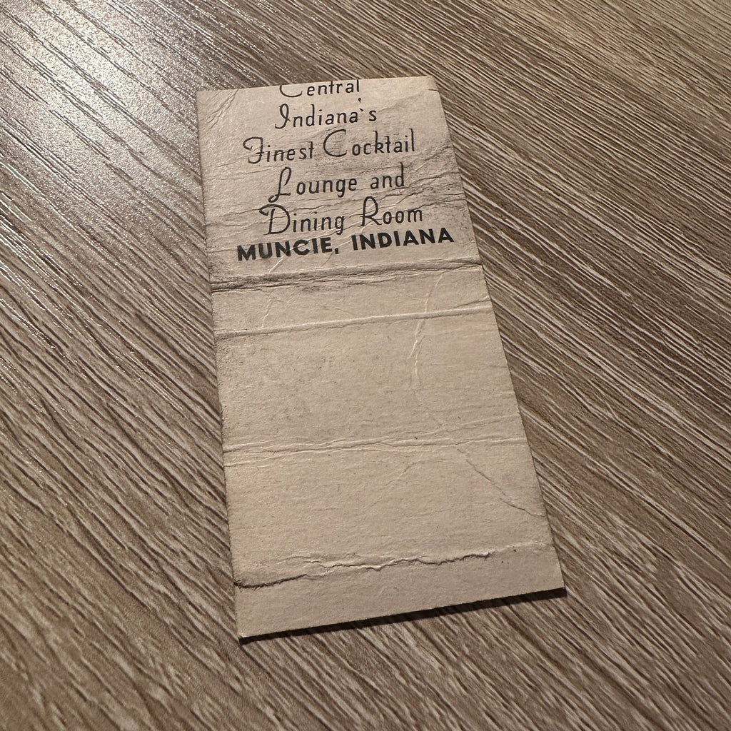 1940s Vintage The Fox Hotel Delaware Mucine IN Advertising Matchbook